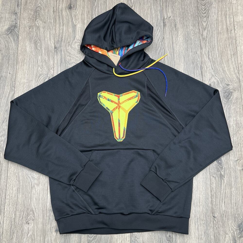 Nike What The Kobe Hoodie Size Small Mens Black Therma Fit Pullover $130